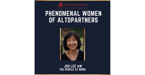 Altopartners Phenomenal Women Of Altopartners Joo Lee Aw