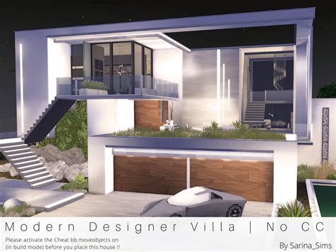 The Sims Resource Modern Designer Villa No Cc