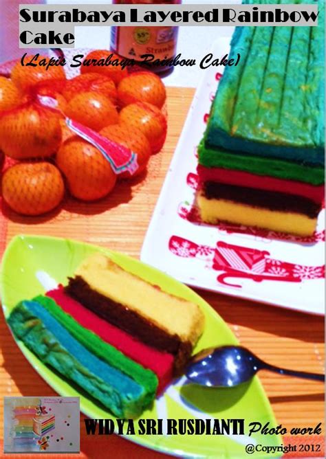 Widya Sri Rusdiantis Kitchen Surabaya Layered Rainbow Cake Lapis