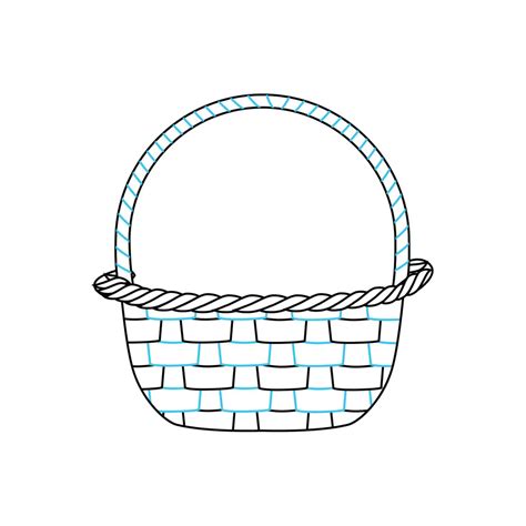 How To Draw An Easter Basket Step By Step