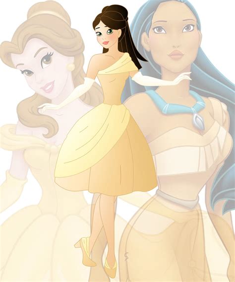 Disney Fusion Belle And Pocahontas By Willemijn1991 On Deviantart