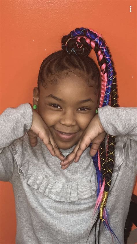 You can also make your child look stylish and adorable with different hairdos. Pin by Sammi on Kids Braids/ Cornrows | Kid braid styles ...