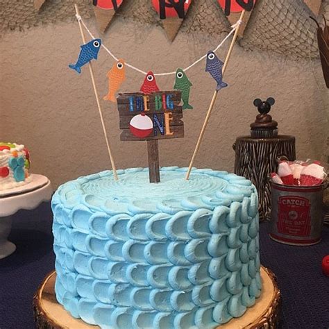 Gone Fishing Birthday Cake Topper Smash By Prettypaperboutique2