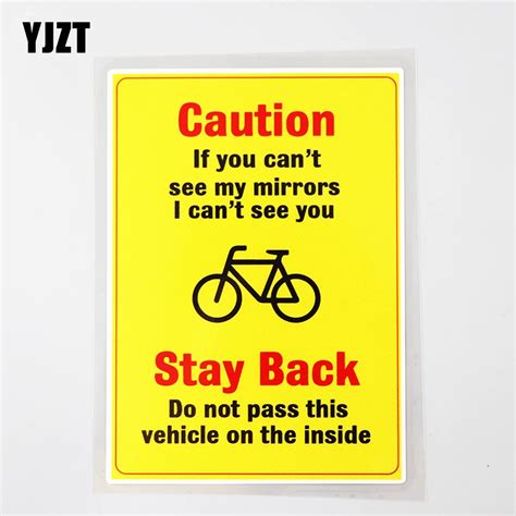 yjzt 10 3cm×15 3cm caution if you can t see my mirrors decal pvc car sticker 12c 0477 car