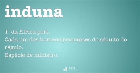 Induna Dicio Dicionário Online de Português