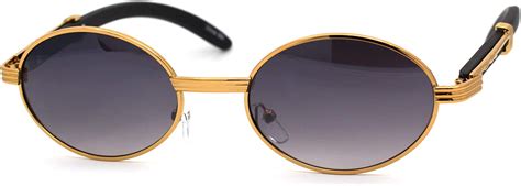 Sa106 Retro Vintage Style Half Rim Womens Sunglasses Shinny Black