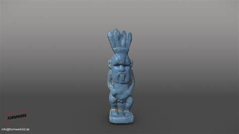 Bes Protector Of Household 3d Scanned Figurine 3d Model By Formwerk3d