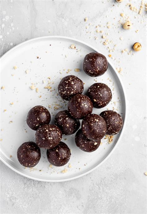 Hazelnut Chocolate Bliss Balls Ferrero Rocher Dash Of Honey