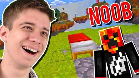 Trolling Prestonplayz In Minecraft Bed Wars Mcpe Youtube