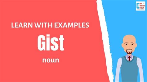 Gist Meaning With Examples My Word Book Youtube