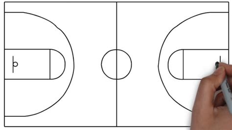 How To Draw A Basketball Court Icy Hoops