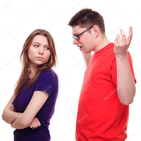 Two Young People Arguing — Stock Photo © Michalludwiczak 77194697