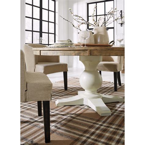 Signature Design By Ashley Grindleburg Round Dining Room Pedestal Table