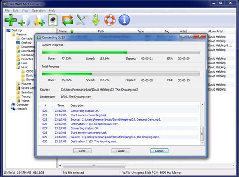 Try these free audio converter programs that allow you to convert one kind of audio file into another. WAV to MP3 Converter, WAV to MP3, FREE Download