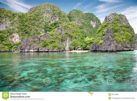 Beautiful Scenery In El Nido Palawan Philippines Stock Photo Image