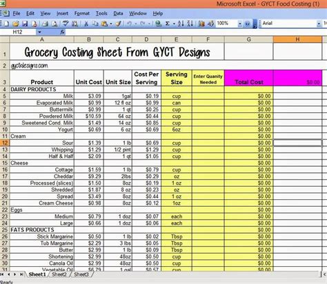 Calculate actual food cost for the week using the following food cost formula: food costing sheet template 28 images food cost ...
