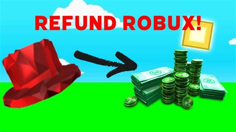 Refund Robux When Buying Item In Roblox Tutorial Youtube