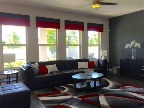 Red And Gray Living Room Living Room Grey Living Room Home Decor