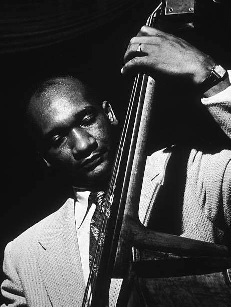 Headshot Of American Jazz Musician Oscar Pettiford 1922 1960 Playing