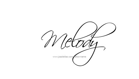 Melody Name Tattoo Designs Mel Pinterest Tattoo Designs Name