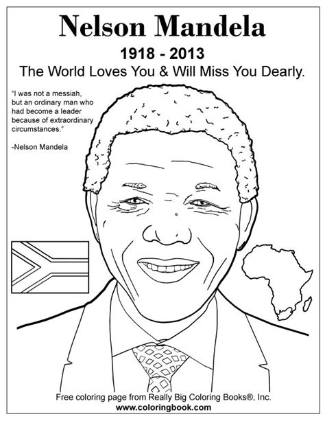 Mandela Sketch Coloring Page