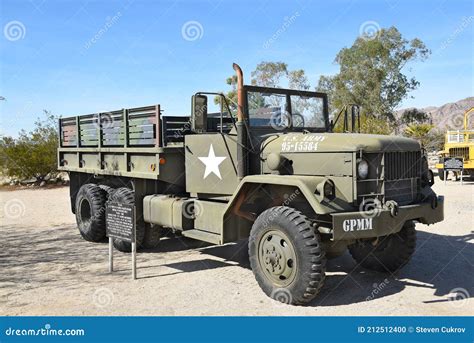 A M35 2Â½ Ton Cargo Truck The Vehicle Also Known As Deuce And A Half