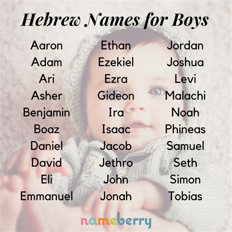 Hebrew Baby Names Starting With A Babies Tips