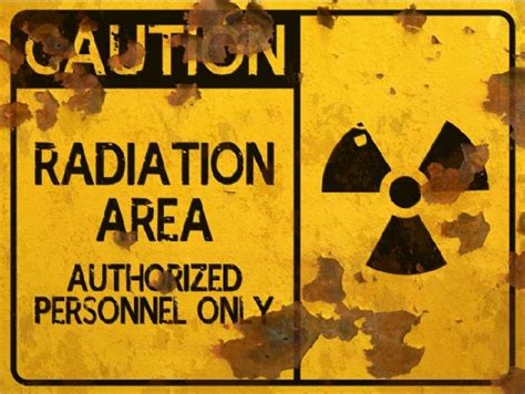 Radiation Area Thick Sign Halloween Decor Prop Road And Lawn