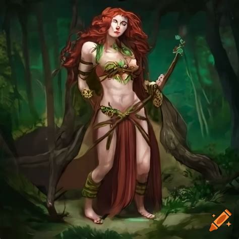 Artwork Of A Female Forest Giant In D D Style