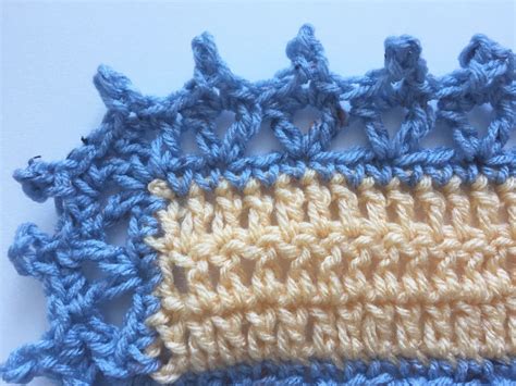 V Stitch And Picot Crochet Edging Free Pattern