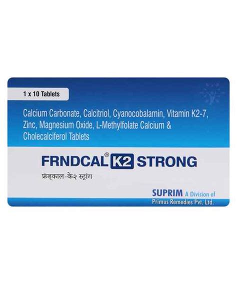 Frndcal K2 Strong Tab Primus Remedies Pvt Ltd Buy Frnd Medplusmart