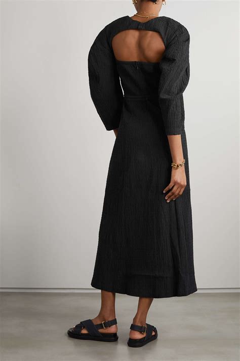 Mara Hoffman Net Sustain Violeta Textured Stretch Organic Cotton Midi Dress Net A Porter