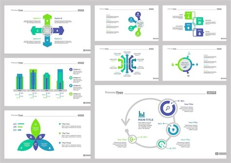 Free Vector Eight Consulting Slide Templates Set