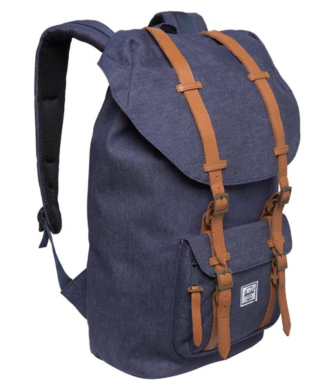 Herschel Supply Co Denim Little America Backpack In Blue For Men Lyst