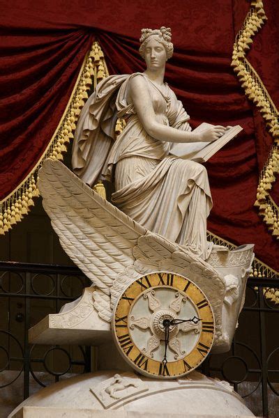 Clio The Muse Of History In Statuary Hall At The Us Capitol In