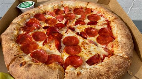 We Tried Papa Johns New Epic Pepperoni Stuffed Crust Pizza Heres How It Went
