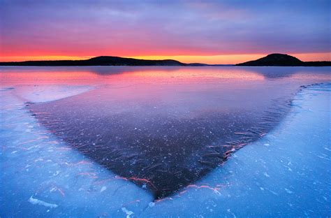 Ice Parting Quabbin Reservoir Ma Patrick Zephyr Photography