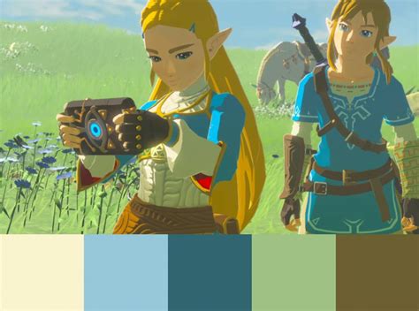 Breath Of The Wild Color Palette Link And Zelda The Legend Of Zelda