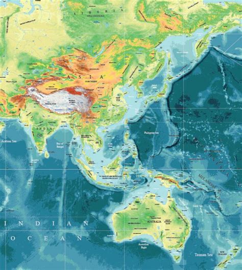 Topographic World Vector Maps Maptorian