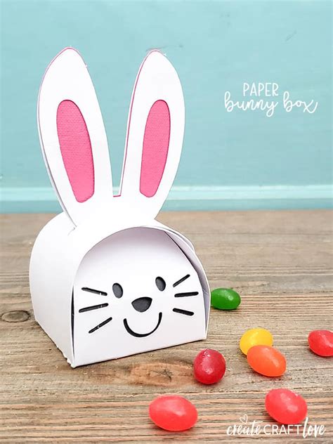 Create This Paper Bunny Box For Easter Create Craft Love