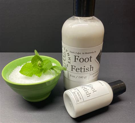 Foot Fetish Cooling Foot Lotion Peppermint Tea Tree Lavender Epsom