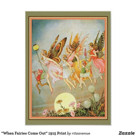 When Fairies Come Out 1915 Print Fine Art Photo Prints Photo Art