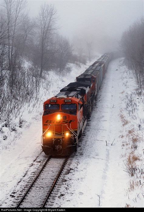 Trains And Snow Bnsf 5909 Heading Out Of Lincoln Mn Photo Courtesy
