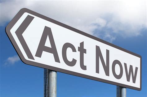 Act Now Highway Sign Image