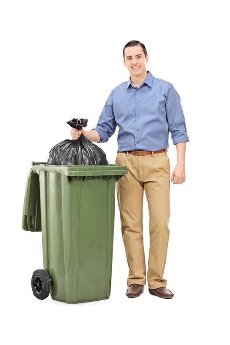 Full Length Portrait Of A Man Throwing Out Garbage Stock Image Image Of Junk Ecology 50597333