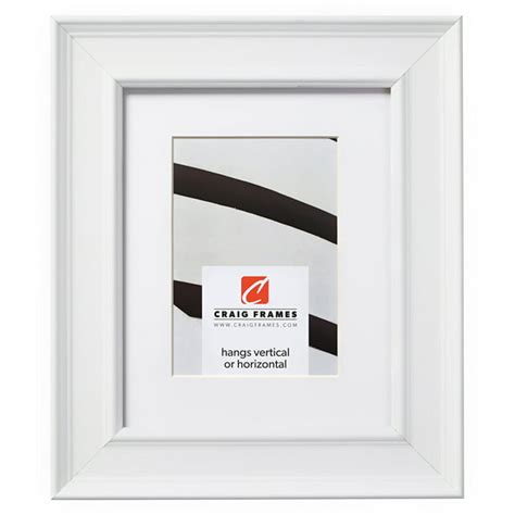Craig Frames Revival 20x24 Inch White Picture Frame Matted For A 16x20