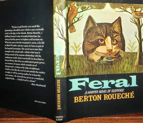 Too Much Horror Fiction Feral By Berton Roueché 1974