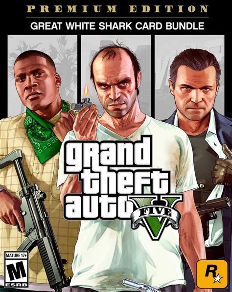Grand Theft Auto V Premium Edition And Great White Shark Card Bundle