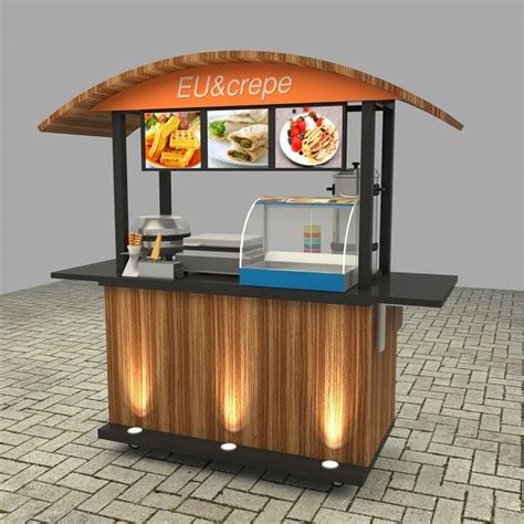 An Image Of A Food Cart That Is On Display