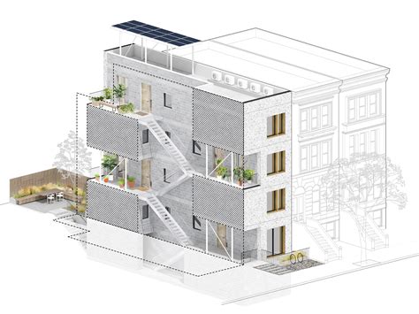 These plans are suitable for construction in different climatic zones. Narrow Lot House - ALSO OFFICE